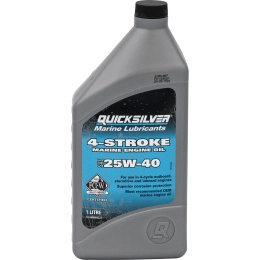 Масло 25W40 1л Quicksilver 4-Stroke Marine Engine минерал (8M0086223)